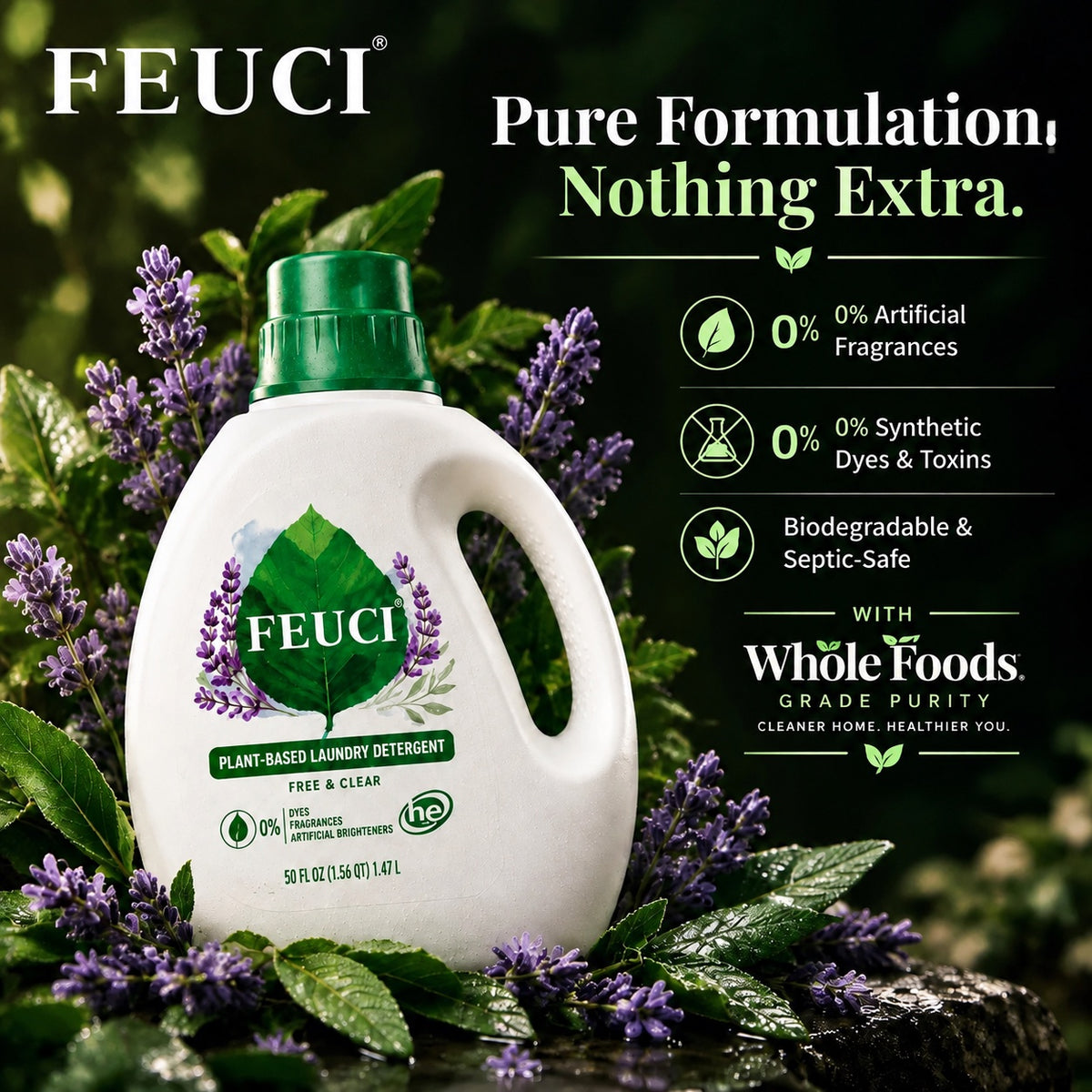 FECUI Concentrated Laundry Detergent – Powerful Cleaning for Fresh, Clean Clothes