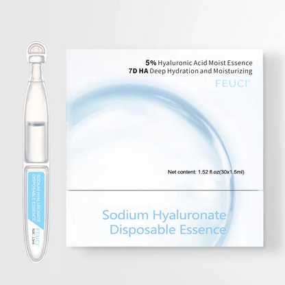 Ultra-Hydrating Serum -Vegan | 5% Hyaluronic Acid Glass Skin Single-Use Vials Skincare Comfort skin firming eyecream