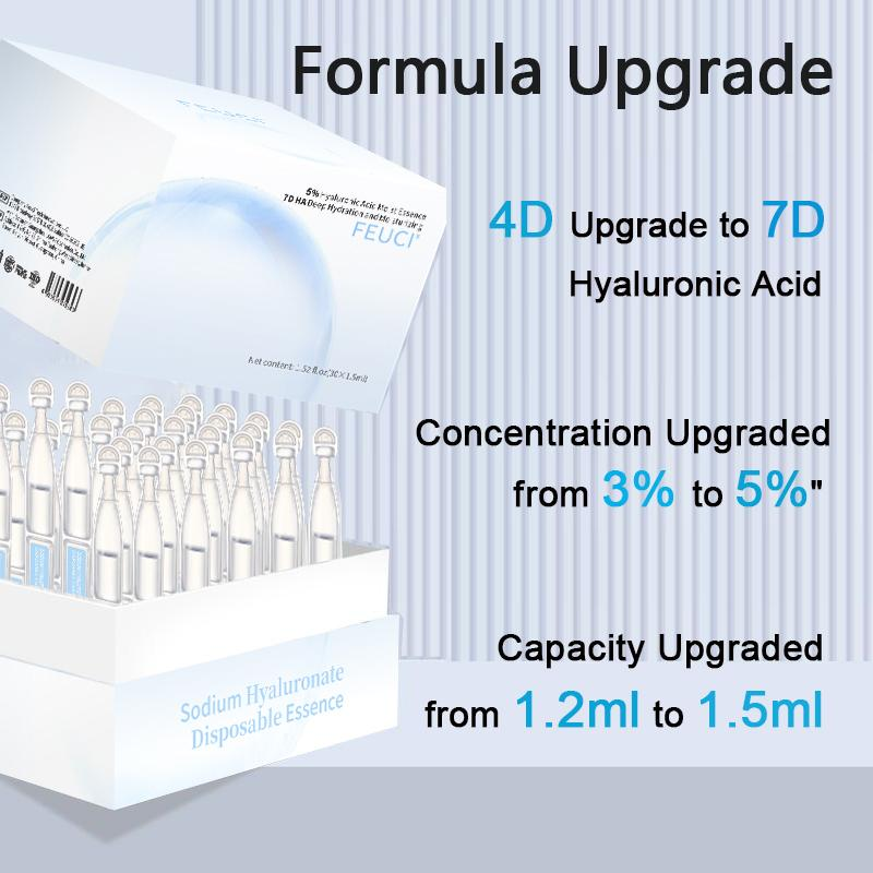 Ultra-Hydrating Serum -Vegan | 5% Hyaluronic Acid Glass Skin Single-Use Vials Skincare Comfort skin firming eyecream