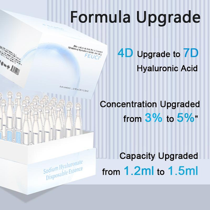 Ultra-Hydrating Serum -Vegan | 5% Hyaluronic Acid Glass Skin Single-Use Vials Skincare Comfort skin firming eyecream