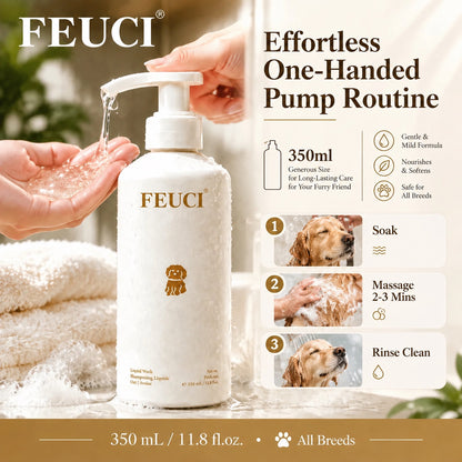 FEUCI Professional Pet Shampoo – Gentle Everyday Cleanse for Dogs