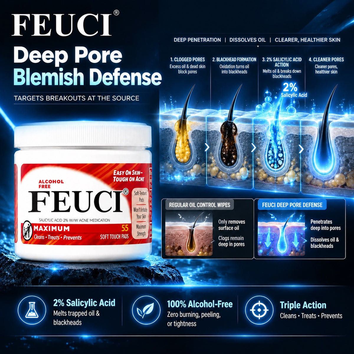 FECUI Pet Cleansing Pads – Pre-Moistened Wipes for Gentle Everyday Cleaning