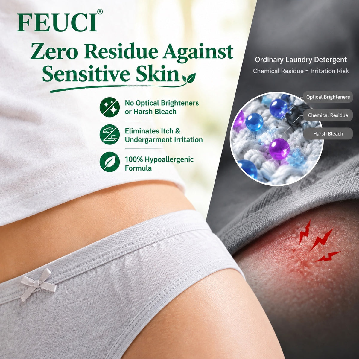 FECUI Concentrated Laundry Detergent – Powerful Cleaning for Fresh, Clean Clothes