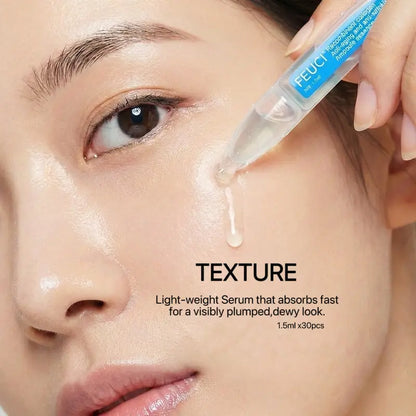 FEUCI Anti-Aging Collagen Serum 5% Hyaluronic Acid 30x1.5ml Firming Hydrating Firming Low Irritating Serum Anti-Aging Hydrating Serum
